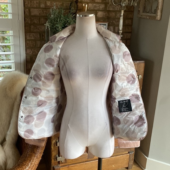 GIL BRET REAL DOWN BUTTON BLUSH PUFFER JACKET 8 EXCELLENT - Picture 7 of 10